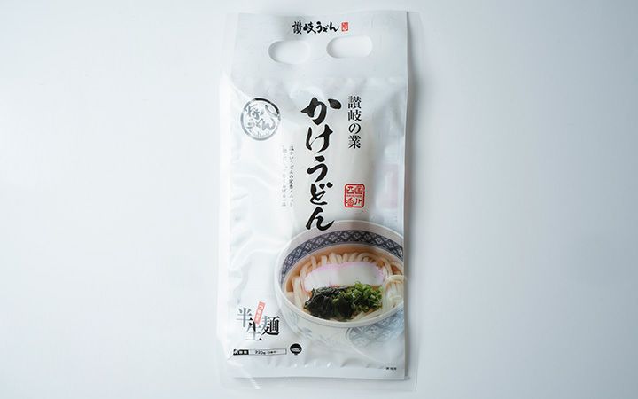 【(株)将八】かけうどん　2人前(半生・つゆ付)
