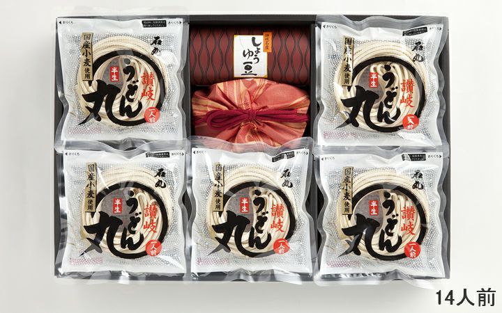 【石丸製麺(株)】半生讃岐うどん包丁切り「うどん丸」　14人前(UG-5)