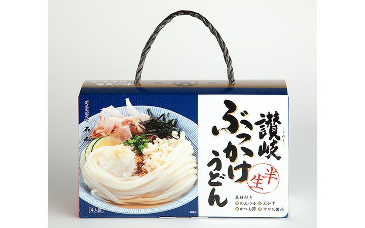 【石丸製麺(株)】讃岐ぶっかけうどんセット 4人前(半生・つゆ付)B-3