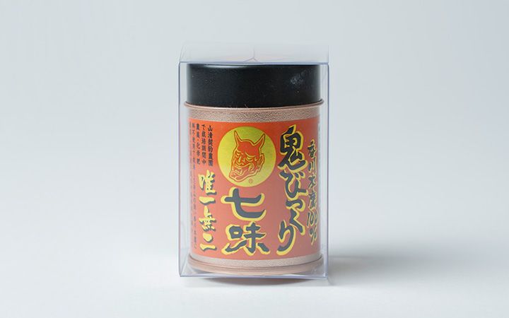 【(株)山清】香川本鷹鬼びっくり七味唐辛子(缶入)12g