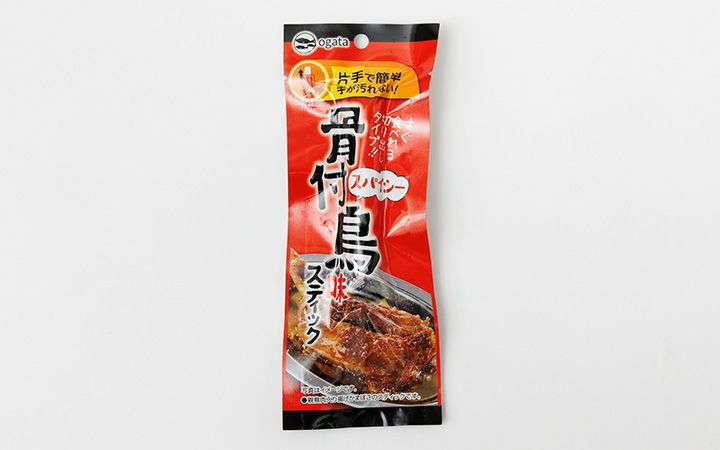 【(株)おがた食研】スパイシー骨付き鳥味スティック