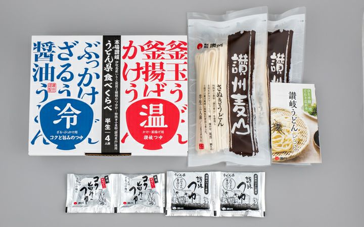 【(株)讃州】うどん県食べくらべ　本場讃岐の半生うどん　4人前(半生・つゆ付)