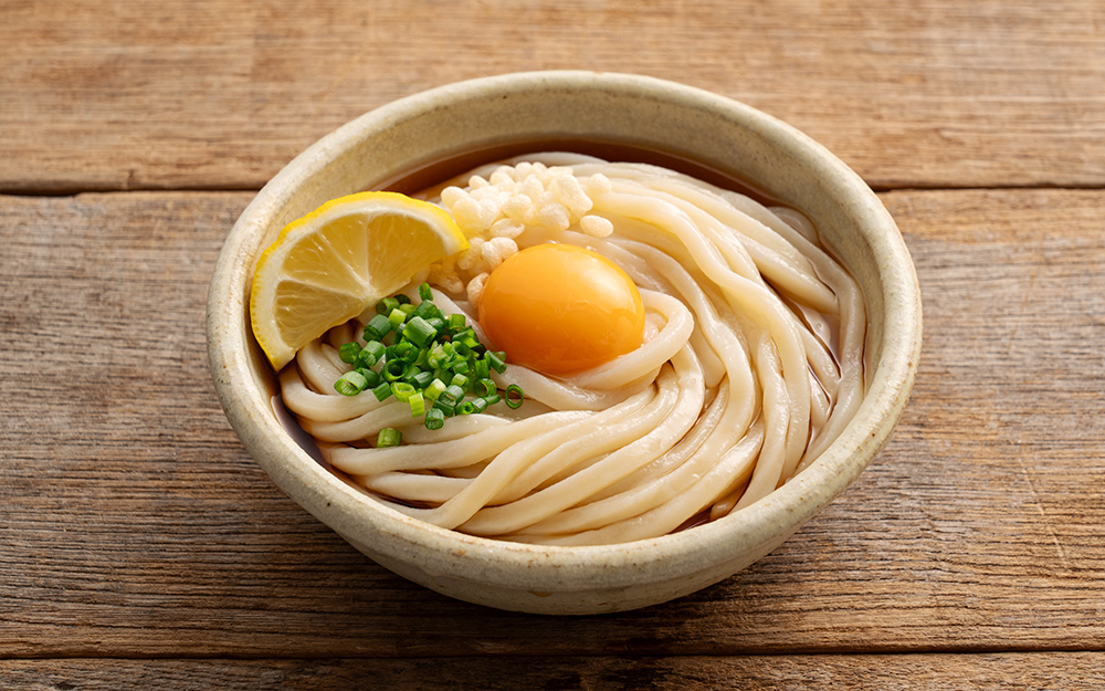 【(有)日の出製麺所】ぶっかけうどん(手提げタイプ:200g×2　ぶっかけだし 2個) : 4人前