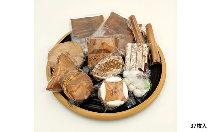 【(有) 田村久つ和堂本店】くつわせんべい　37枚入