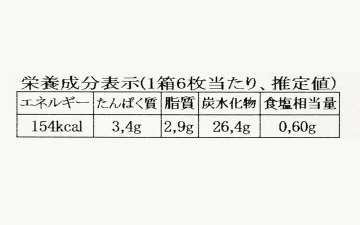 【(有)象屋元蔵】おととせんべい　6枚入