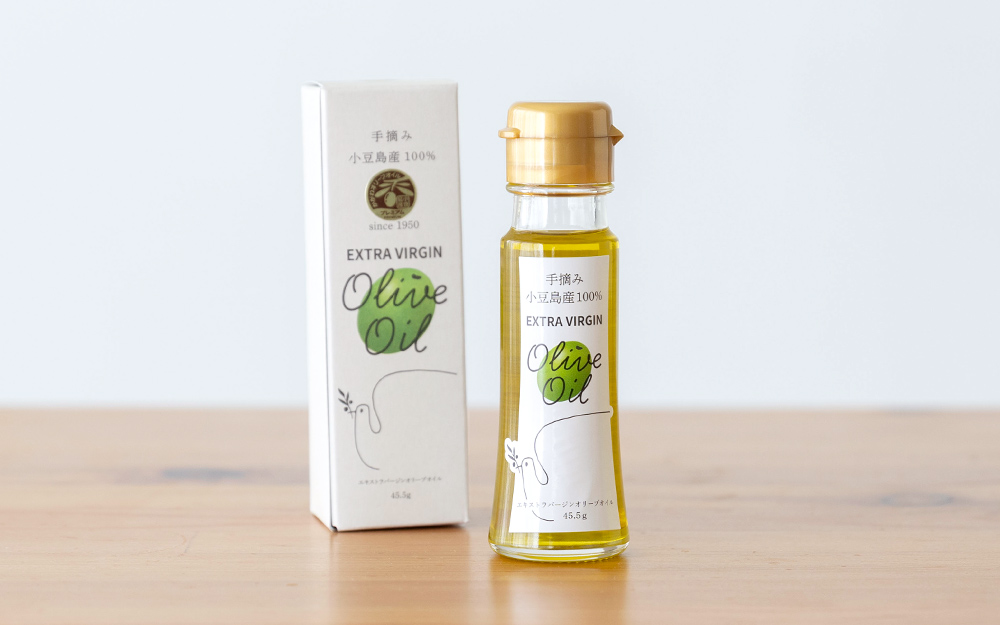 【小豆島オリーブ(株)】小豆島産手摘みエキストラバージンオリーブオイルオリーブオイル　45.5g