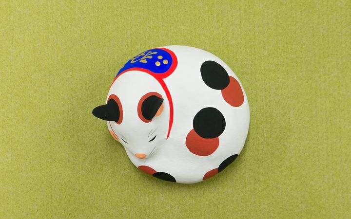 【張子工房ウスイ】高松張子　ねむり猫