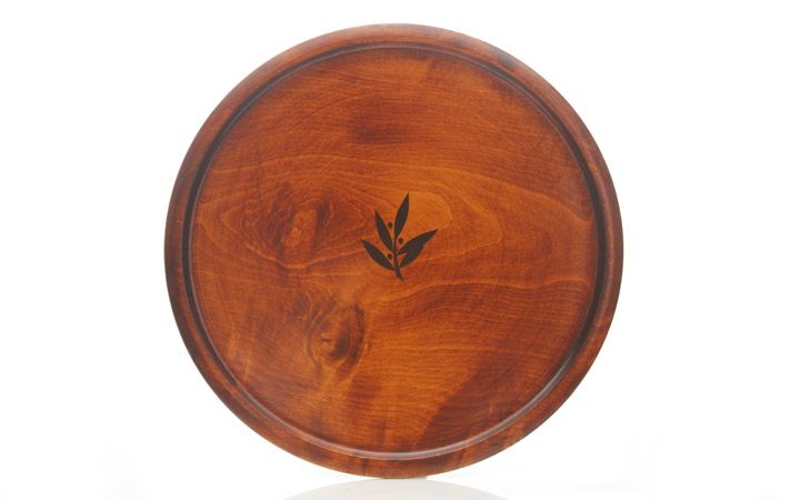 新光工芸(株)】オリーブ文 丸盆 30cm | 通販【栗林庵オンライン