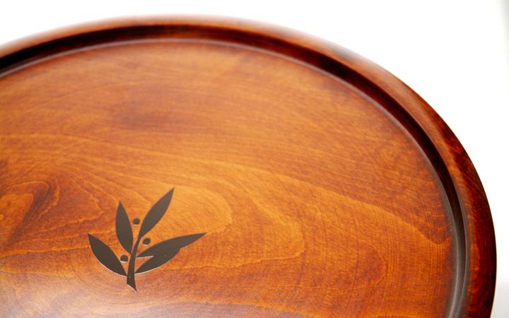 新光工芸(株)】オリーブ文 丸盆 30cm | 通販【栗林庵オンライン