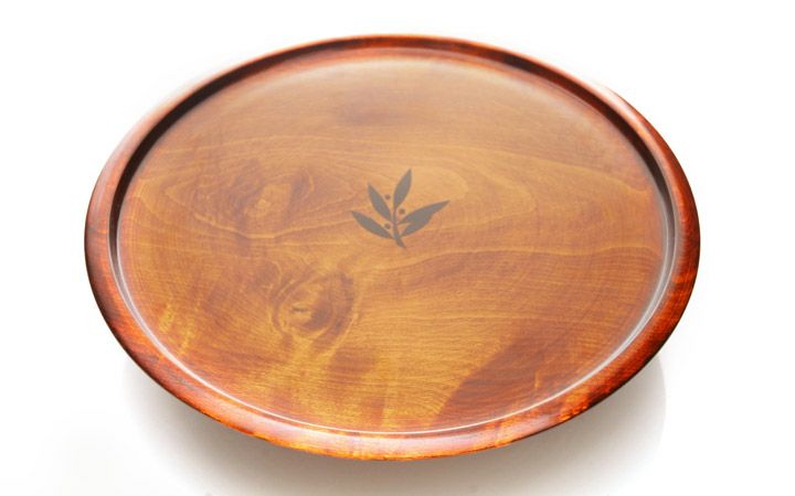 新光工芸(株)】オリーブ文 丸盆 30cm | 通販【栗林庵オンライン