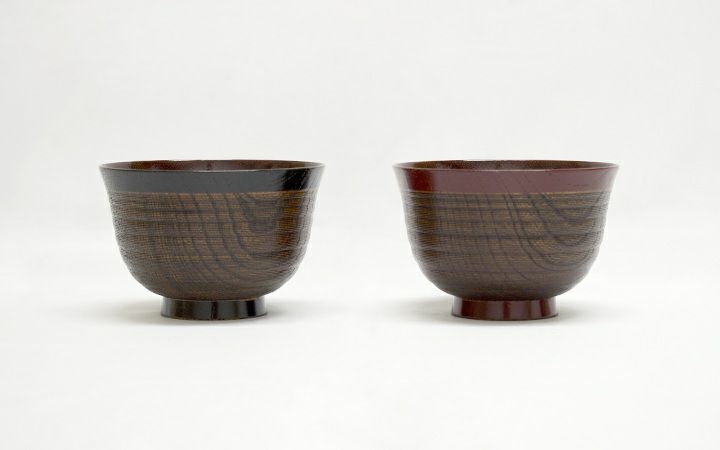 【新光工芸(株)】後藤塗夫婦椀 木箱入