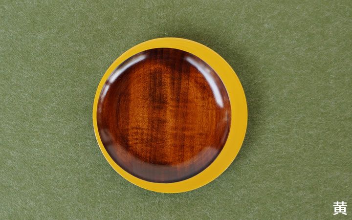 香川漆器【漆器山富】トレー　Mikazuki　S