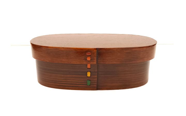 香川漆器【(株)黒松】いろどり　曲輪弁当箱スリム