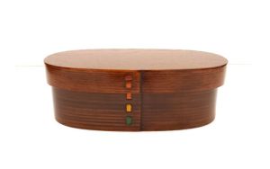 香川漆器【(株)黒松】いろどり　曲輪弁当箱スリム