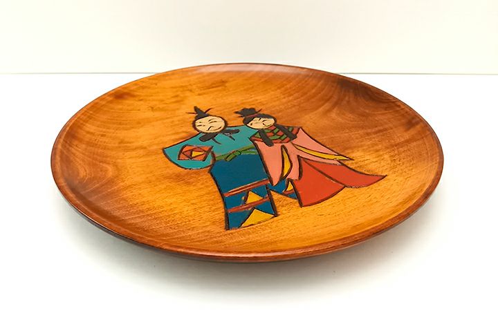 香川漆器【(株)黒松】讃岐彫飾皿