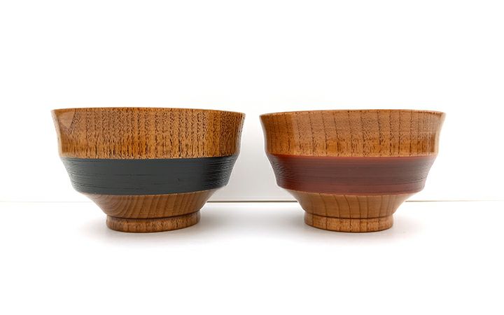 香川漆器【(株)黒松】うたげ　汁椀ペア