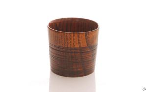 香川漆器【(有)クラフト・アリオカ】栗　カップ　小