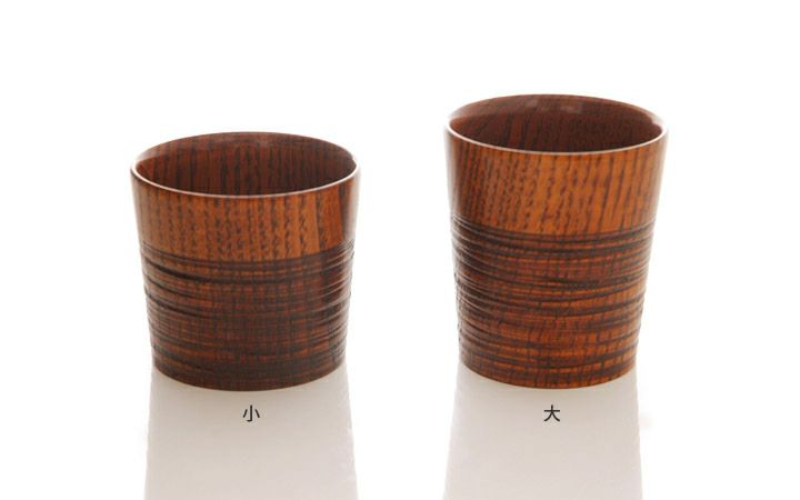 香川漆器【(有)クラフト・アリオカ】栗　カップ　小