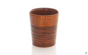 香川漆器【(有)クラフト・アリオカ】栗　カップ　大