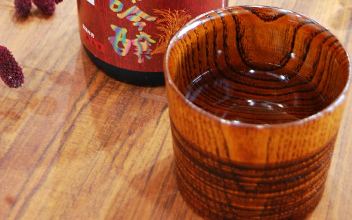 香川漆器【(有)クラフト・アリオカ】栗　カップ　大