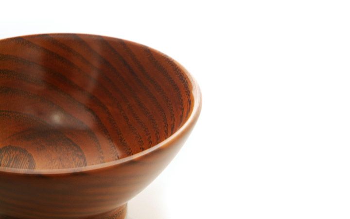 香川漆器【(有)クラフト・アリオカ】栗　飯椀　大