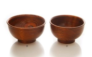 香川漆器【(有)クラフト・アリオカ】栗　汁椀　小