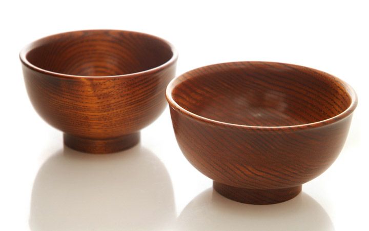 香川漆器【(有)クラフト・アリオカ】栗　汁椀　小