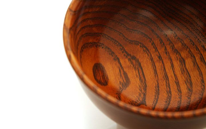 香川漆器【(有)クラフト・アリオカ】栗　汁椀　大