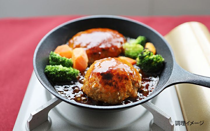 ※クール便、送料込※【(有)しゃぶ亭まる】オリーブ牛入生ハンバーグ6個セット(ソース付)化粧箱入