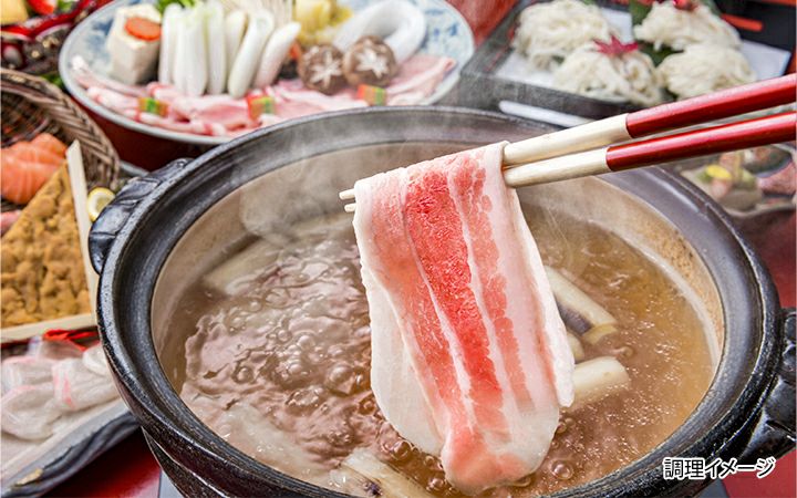 ※クール便、送料込※【(有)しゃぶ亭まる】オリーブ豚 バラスライスしゃぶしゃぶ用500g