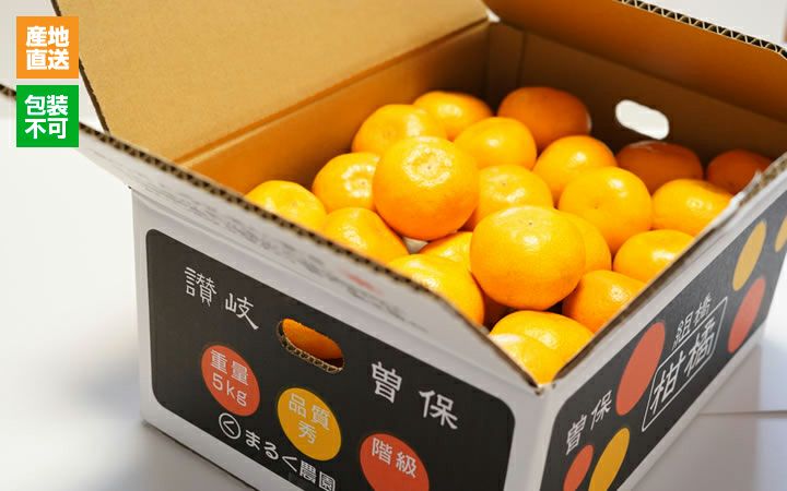 【まるく農園】曽保みかん5kg　家庭用
