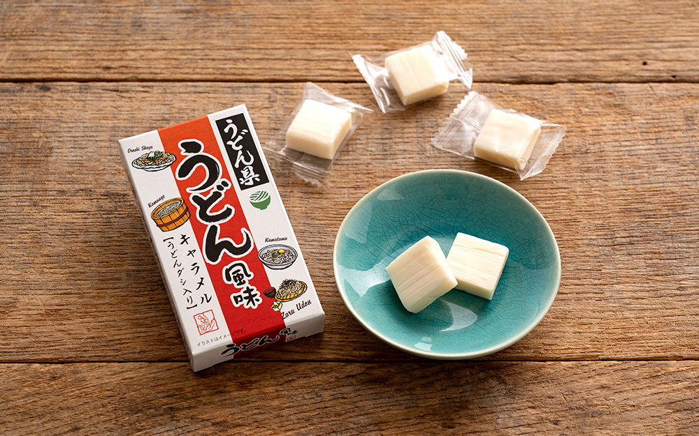 【(株)マルシン】うどん県うどん風味キャラメル　単品