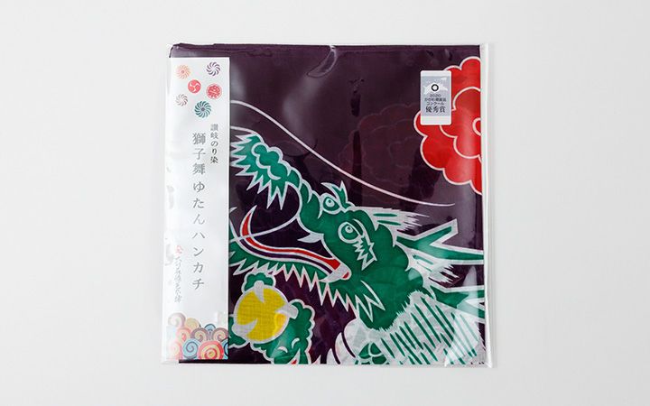 有)大川原染色本舗】獅子舞ゆたんハンカチ | 通販【栗林庵オンライン