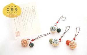 【讃岐かがり手まり保存会】栗林庵限定　YUITEMARI結い手まりストラップ・さくらんぼ