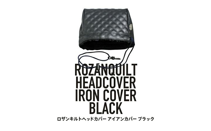 【(株)イチレン】ロザンキルトゴルフヘッドカバー ブラック　アイアン IC